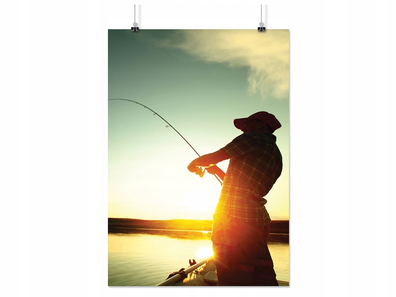 

Plakat Wędkarz Ryby 90x60 CM 12 Wzorów Matowy