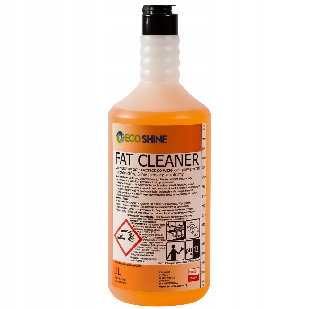 

Eco Shine Fat Cleaner na tłusty brud, oleje, smary
