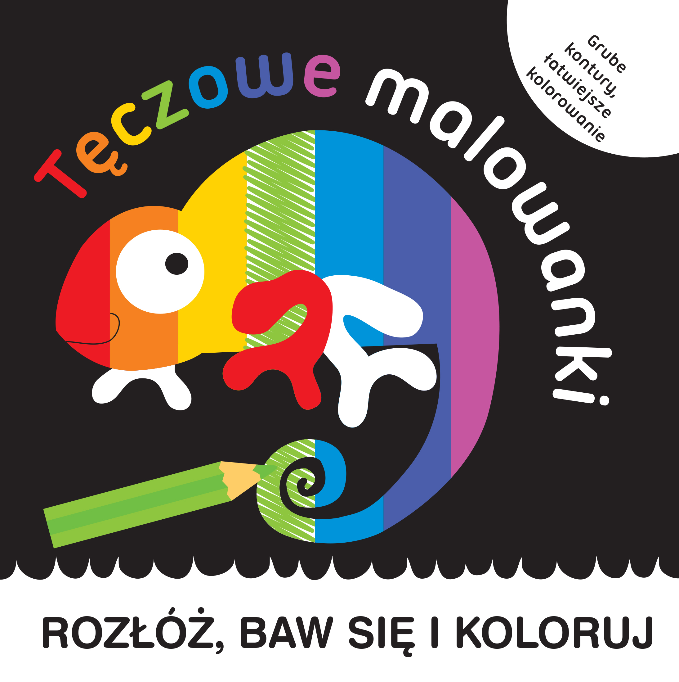 

Rozłóż, baw się i oglądaj. Tęczowe malowanki