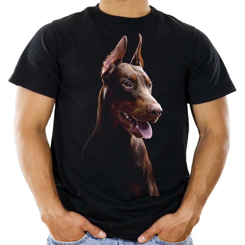 

Koszulka z psem dobermanem pies doberman -M- Hq
