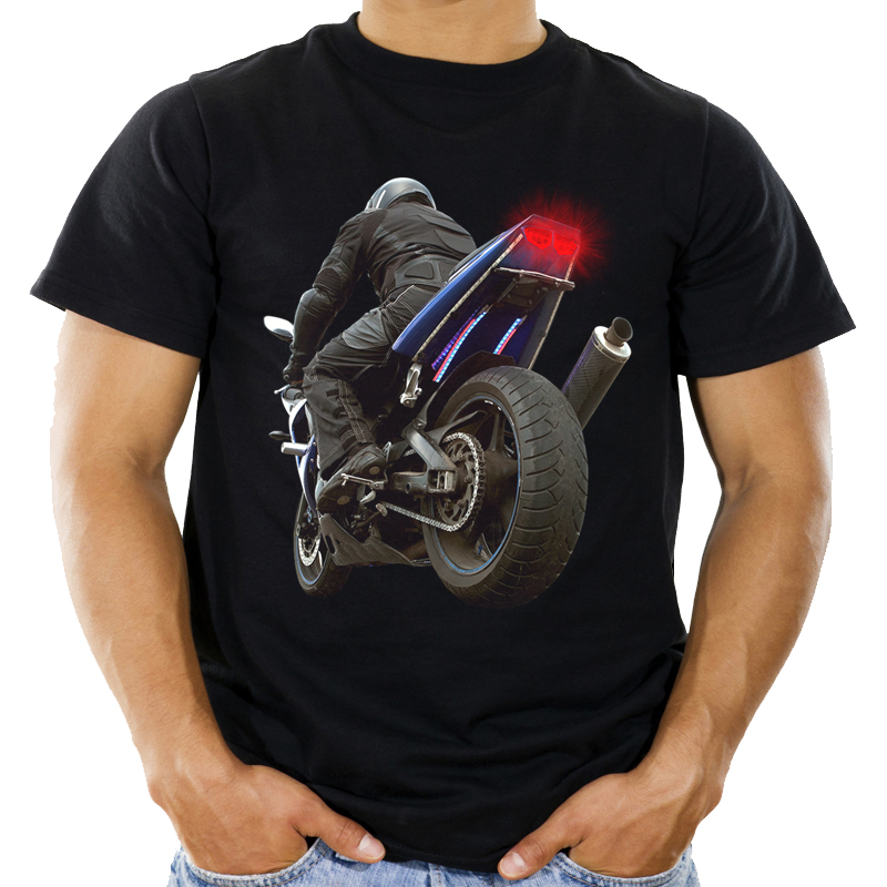 

Koszulka z motorem dla motocyklisty -L