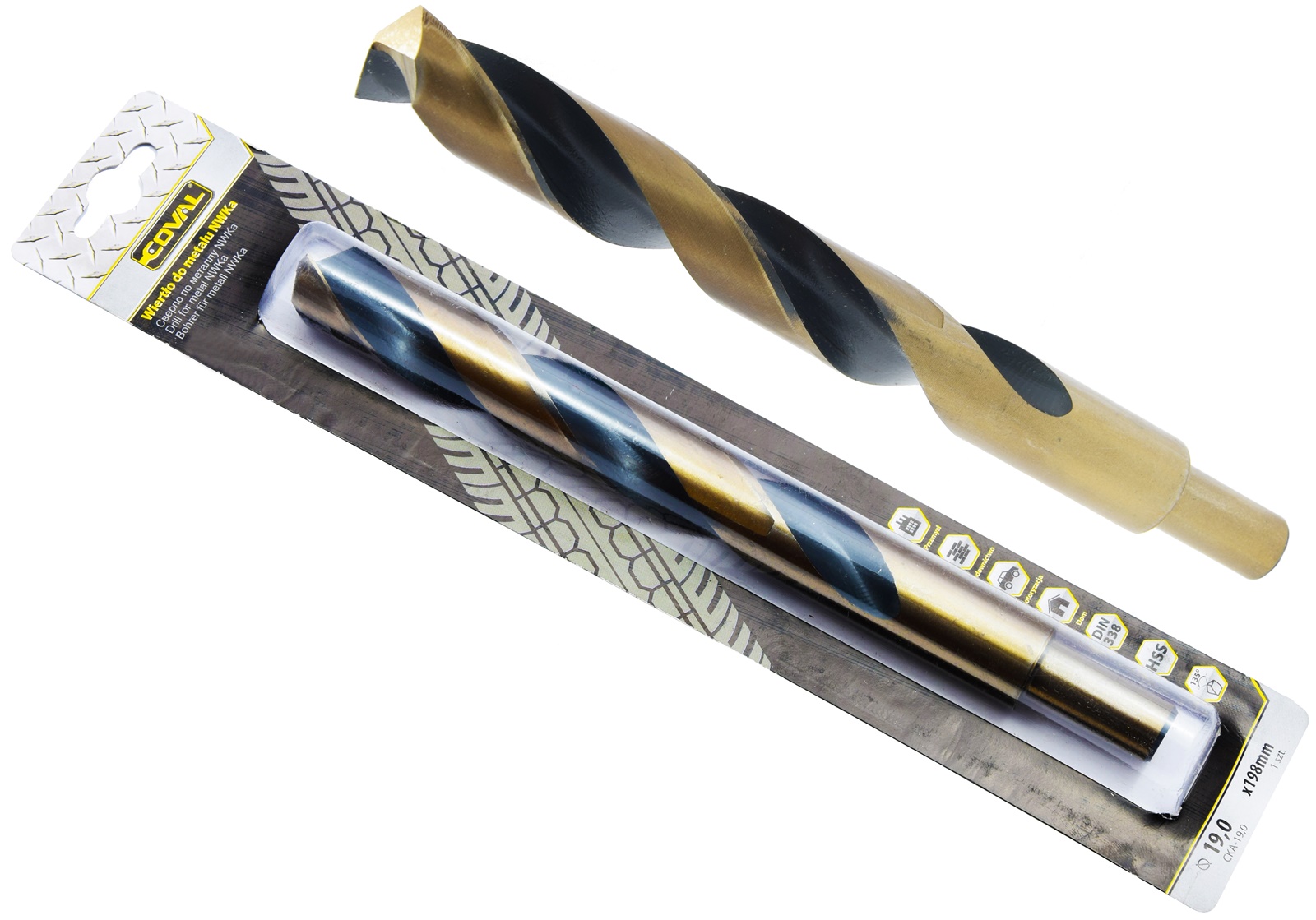 

Wiertło do metalu NWKa Coval Gold/black Hss 17,0mm