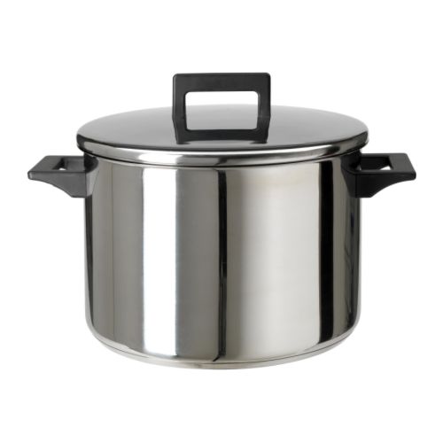 

Ikea garnek z przykrywką Snitsig stal nierdz. 8,5l