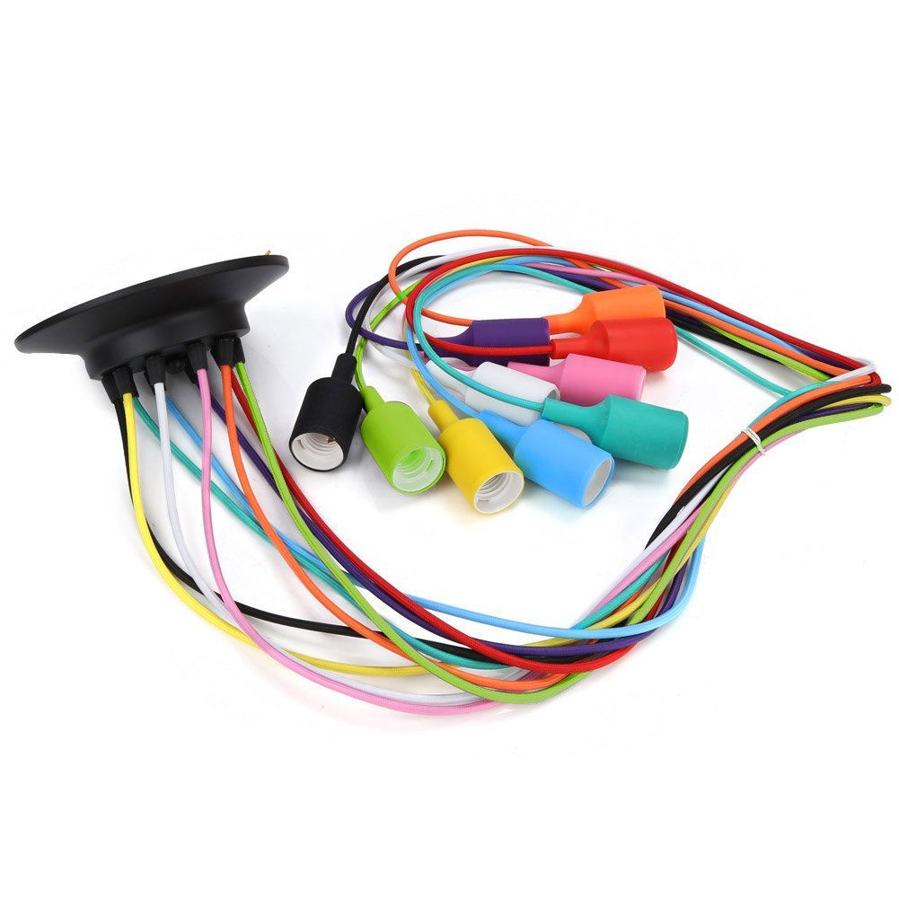 KOLOROWA LAMPA LOFT PAJĄK 6 RAMION 2,5 METRA OPLOT EAN (GTIN) 5903858980362