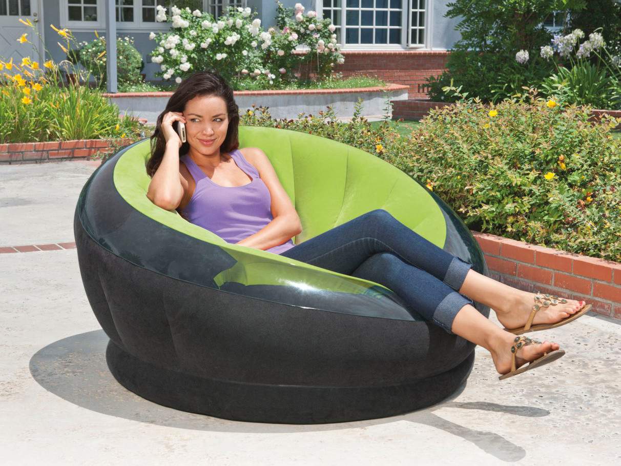 КРІСЛО НАДУВНЕ ПУФ VELUR INTEX 68581 Бренд Intex