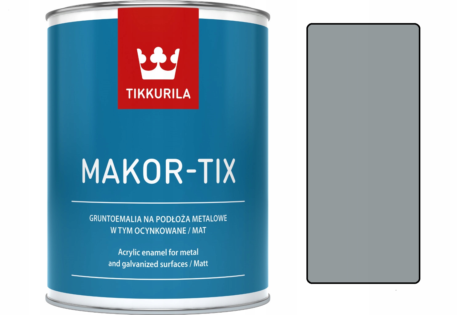 

Tikkurila Makor-tix farba ocynk 3L szary metaliczn