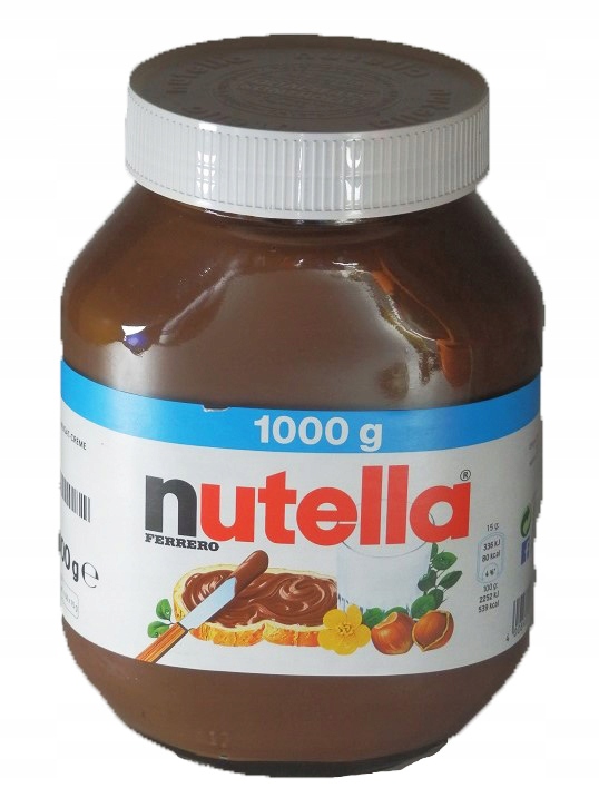 NUTELLA KREM CZEKOLADOWY z NIEMIEC 1000g FERRERO 14323063410 