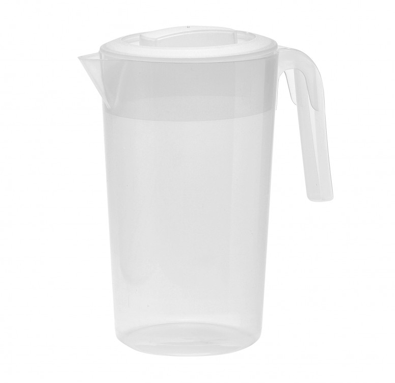 2L POJEMNIK PLASTIKOWY POKRYWA POKRYWKA RACZKA NALEWANIA GORĄCYCH NAPÓJ 40C Pojemność 2 l