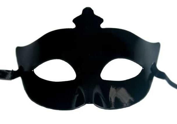Венецианская карнавальная маска ЧЕРНАЯ маска