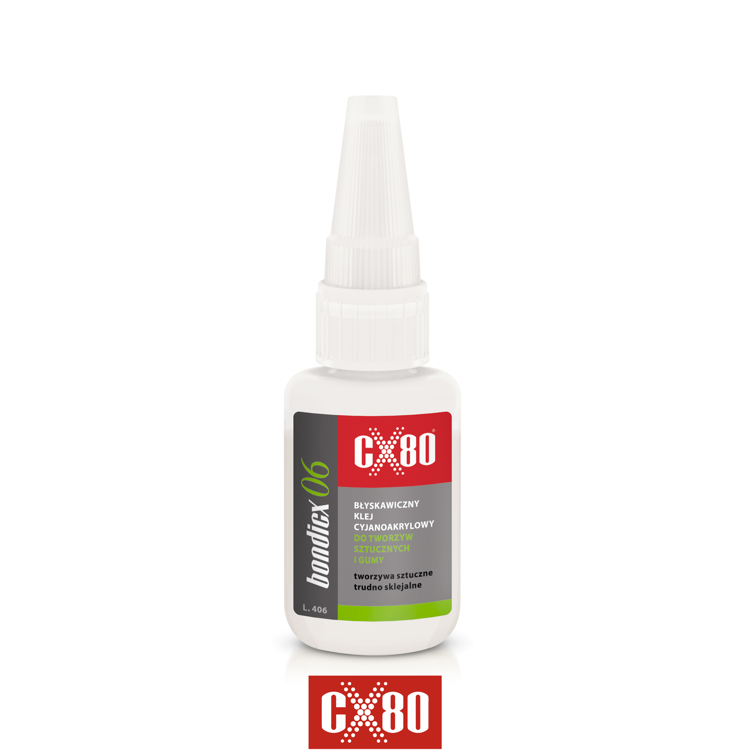 

CX80 Bondicx 06 klej cyjanoakrylowy do gumy 20G