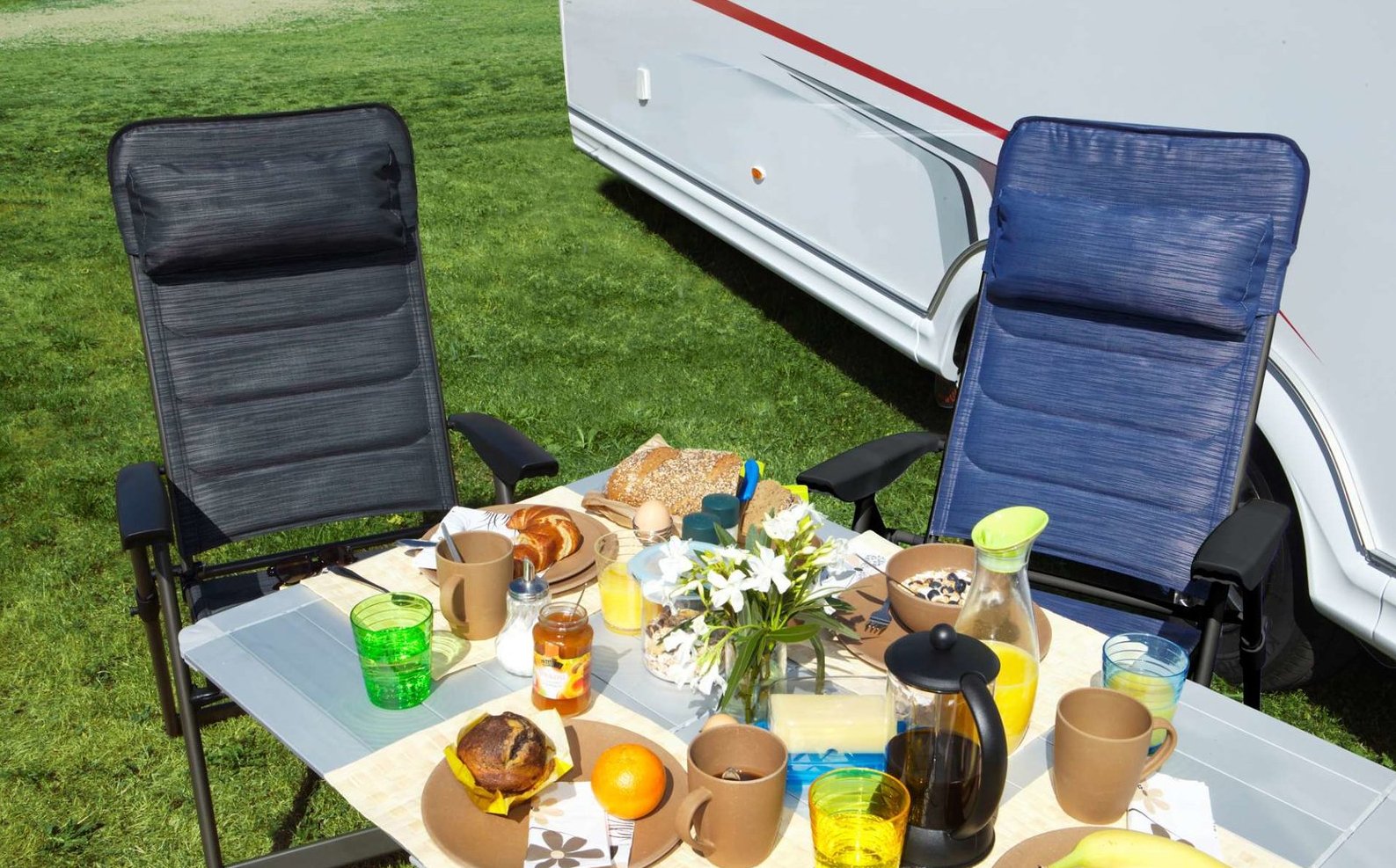 729810 - Складной туристический стул Berger SLIMLINE 120KG