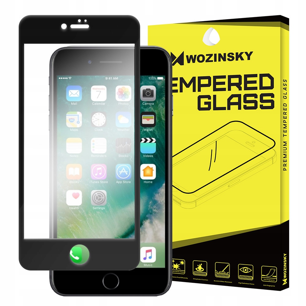 

Szkło Hartowane 9H Wozinsky 9H iPhone 7 Czarne