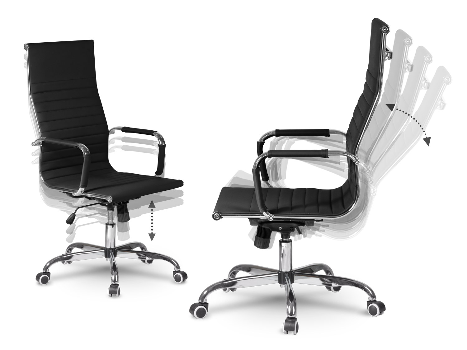 FOTEL BIUROWY OBROTOWY PROFILOWANY SOFOTEL TOKIO Kolor obicia czarny