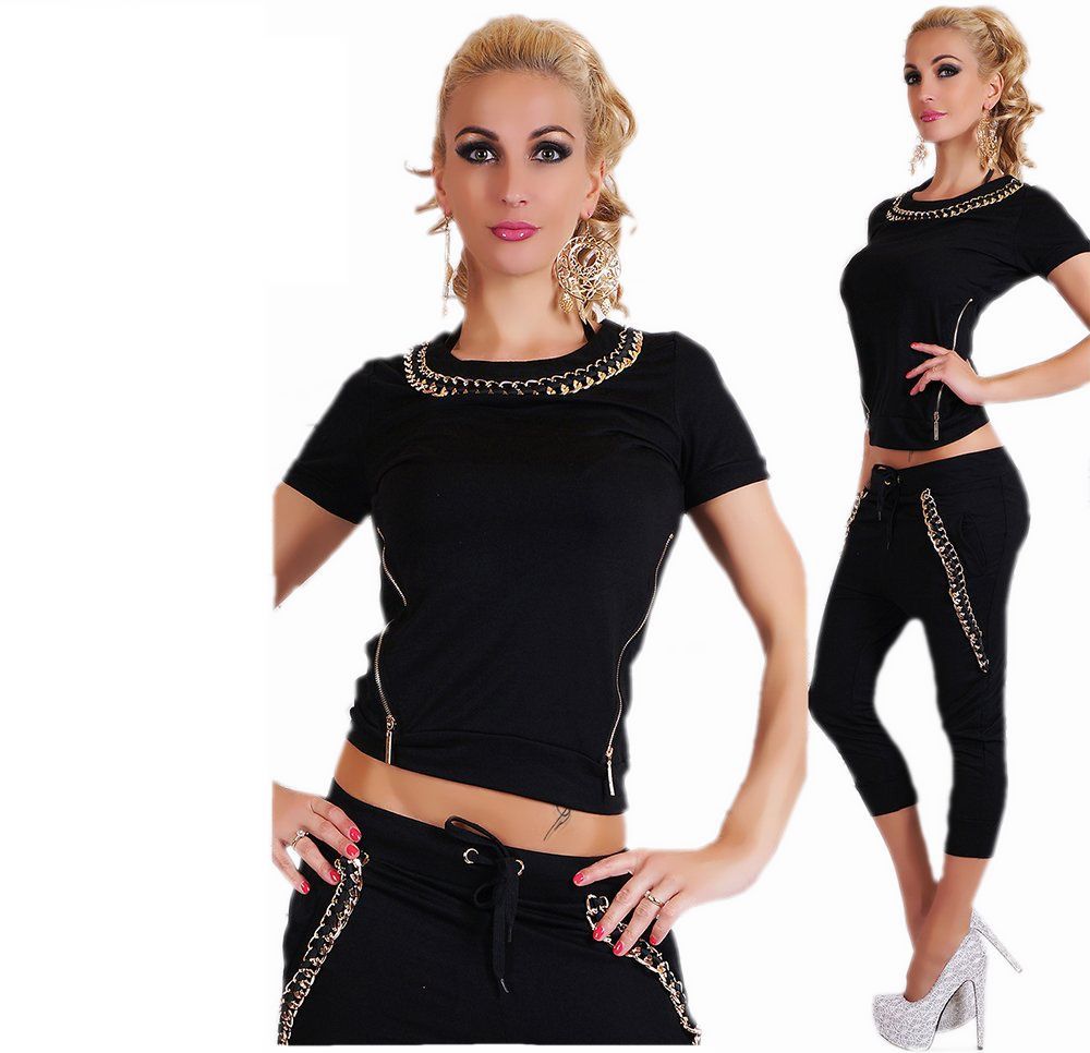 

DR40 Czarny Dres Z Łańcuchem Rybaczki 38 M