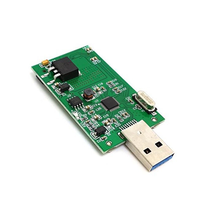 Adapter przejściówka Mini PCI-E mSATA do USB 3.0 Zastosowanie Dysk