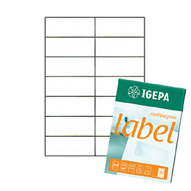 

Etykiety Samoprzylepne Igepa 105x42,3 (14 na A4)