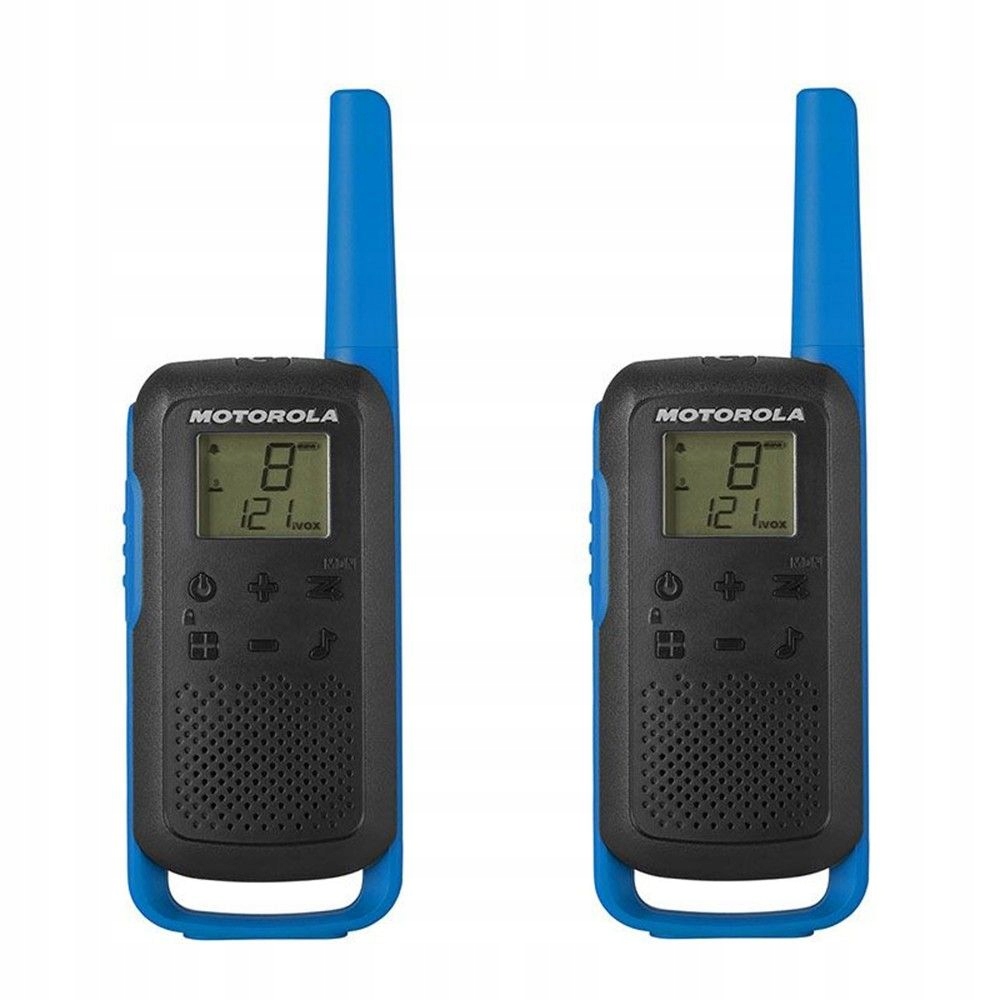 MOTOROLA рации t62 рации 2шт 8 км производитель код MOTOROLAT62BLUE