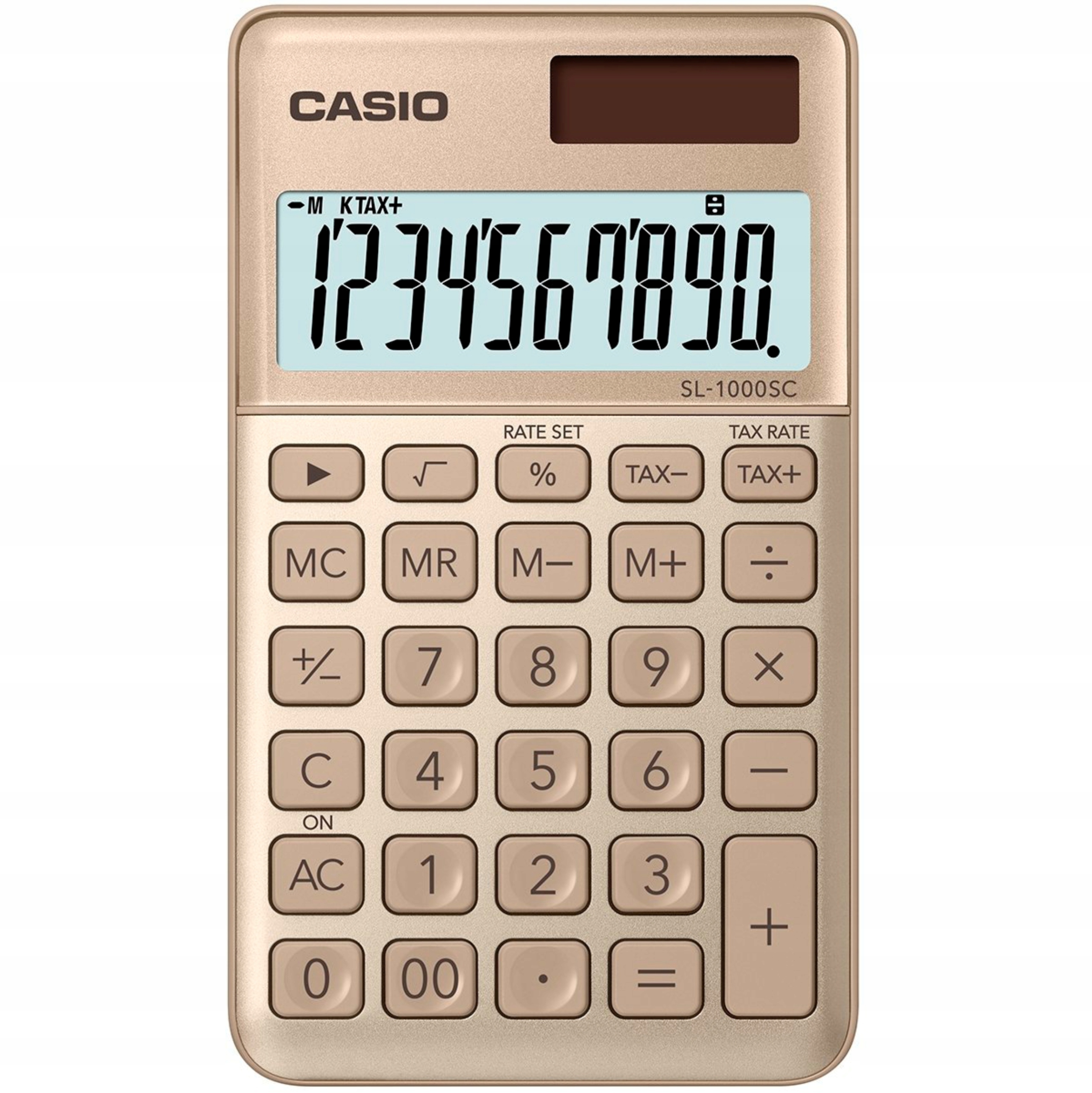 

Kalkulator Casio SL-1000SC pamięć 10 miejsc złoty