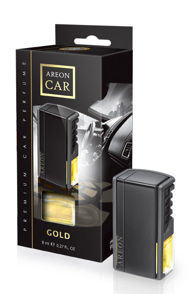 

Zapach do kratki wlotów nawiewu Areon Car Gold 8ml