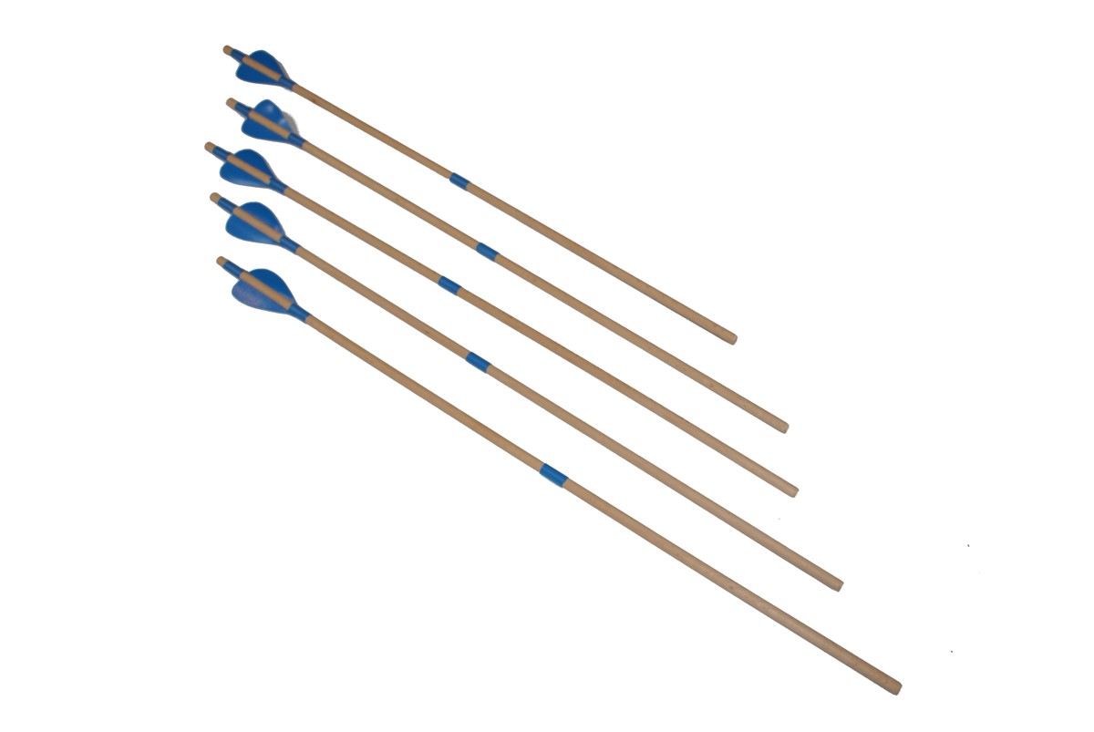

Strzała drewniana do łuku 60cm niebieska 3szt