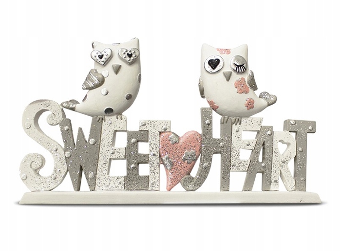 

Dekoracja na Ślub Napis Sweetheart -- 15cm