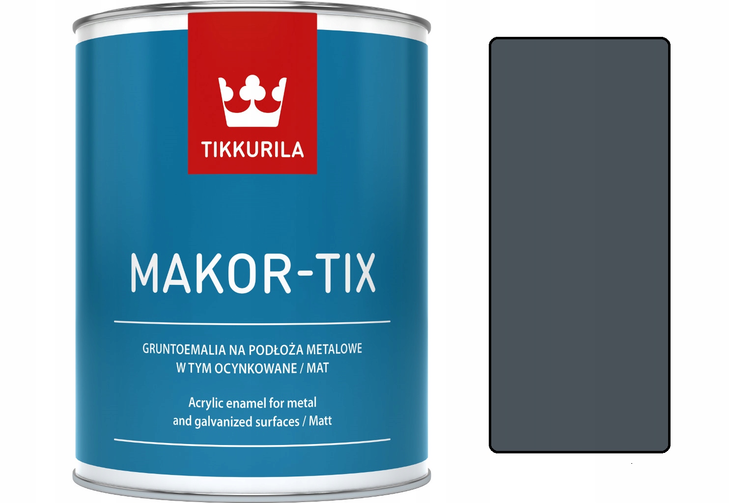 

Tikkurila Makor-tix farba do dachu ocynk 1L grafit