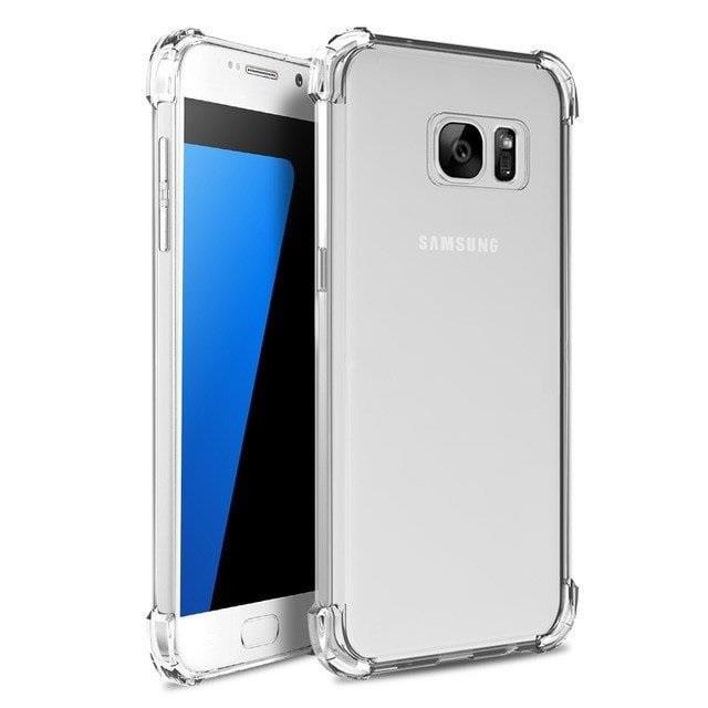 Dėklas Silikoniniai TPU sustiprinti kampai - Samsung S10 + Medžiaga - plastikas