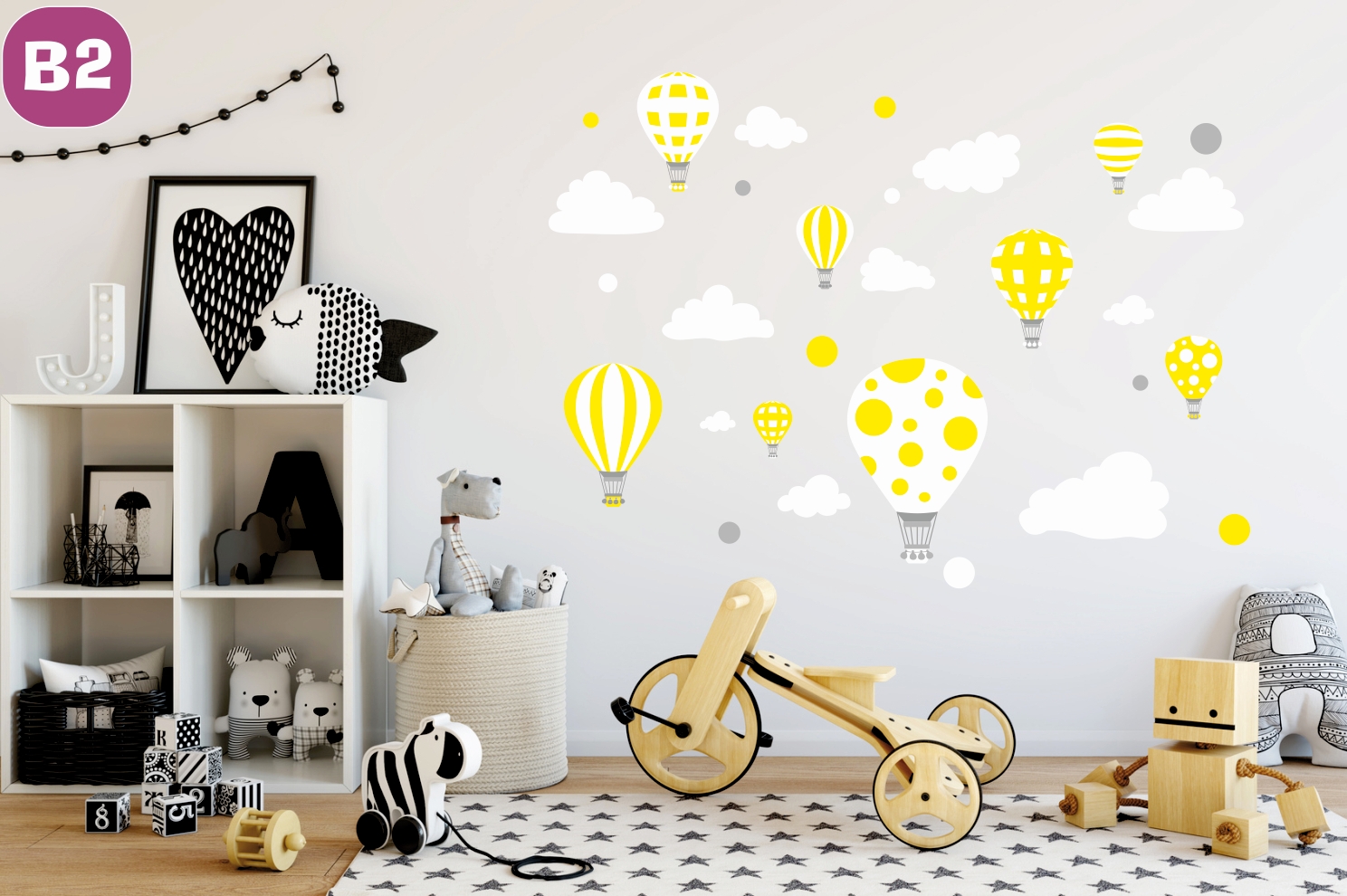 Naklejki na ścianę ścienne dla dzieci Balony Balon Płeć Chłopcy Dziewczynki