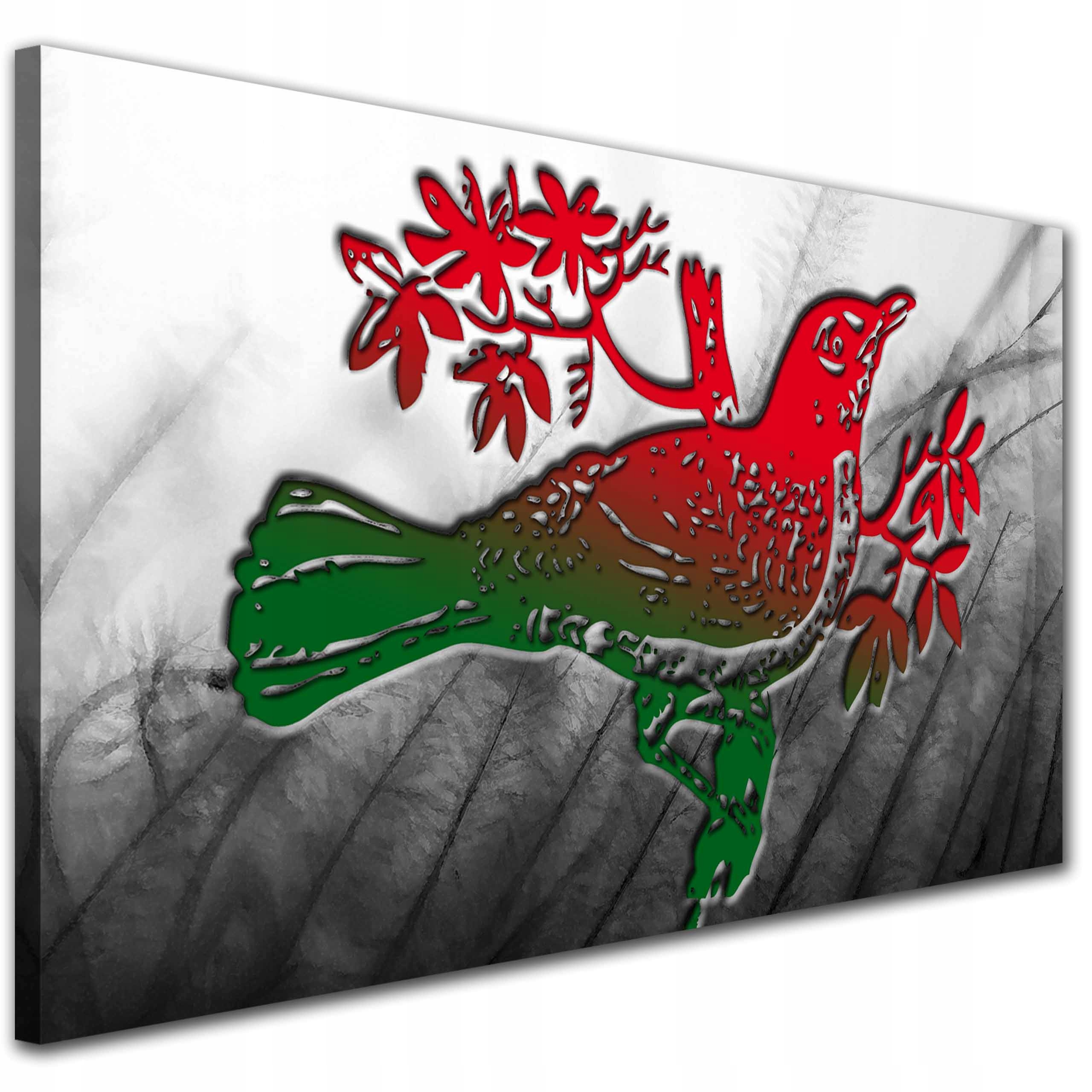 

Obraz Do Salonu ptaki w lesie czerwony 120x70