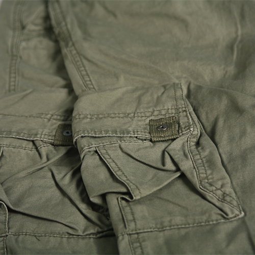 Vintage Krótkie Spodenki Bojówki M65 Rip Stop XL Materiał dominujący bawełna