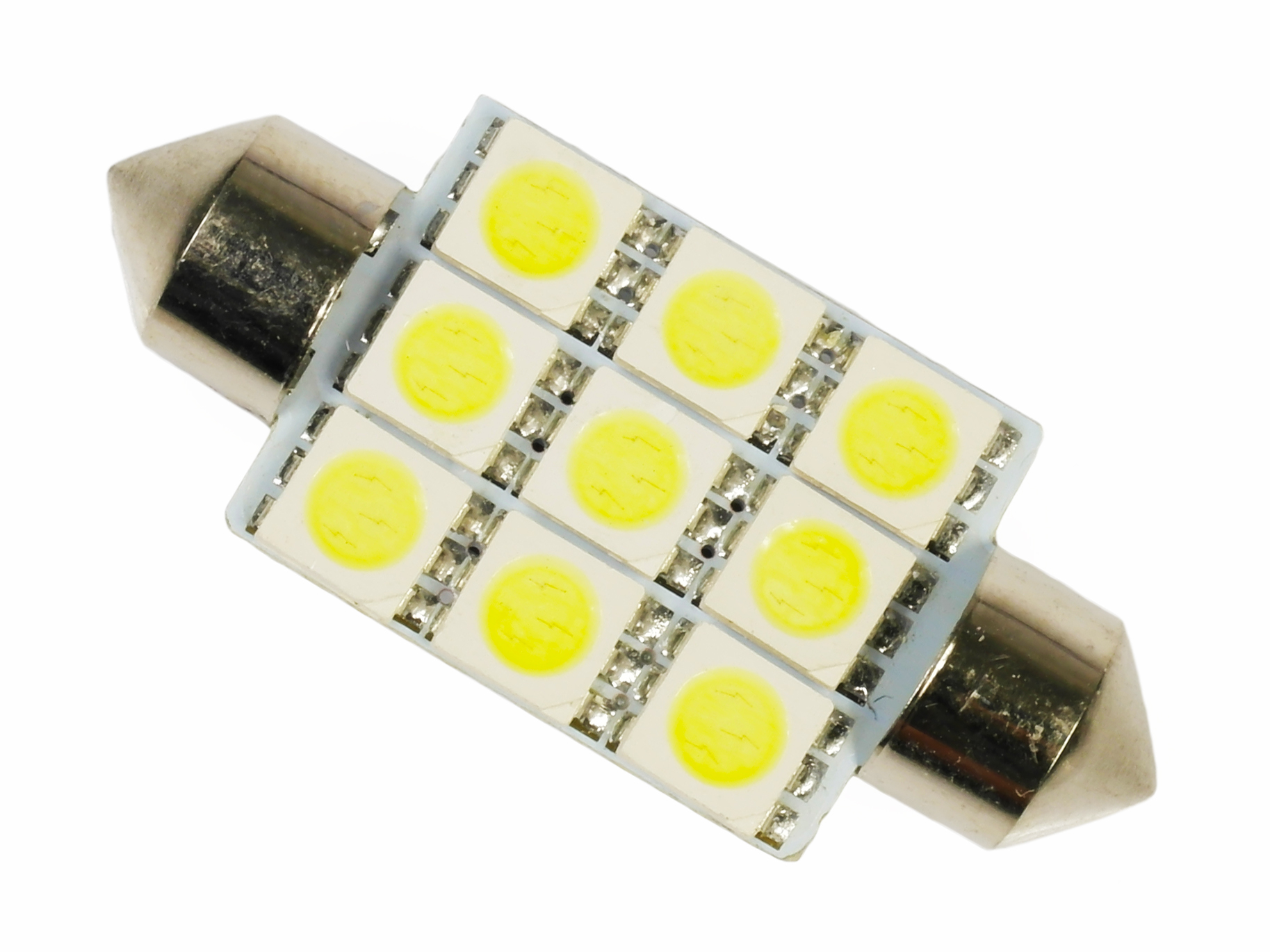 

Żarówka samochodowa Led C5W 42mm 9 x 5050 12V