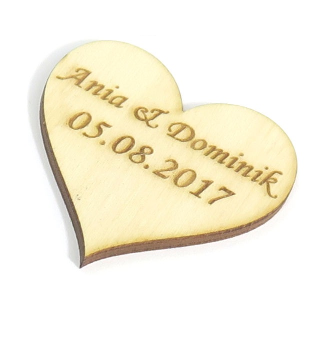 

Magnes Na Lodówkę Serce 5x5 z Imionami i Datą OO93