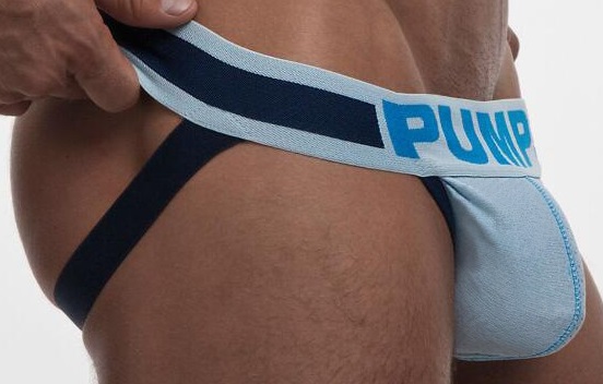 

Pump Jockstrap Majtki M Niebieski Classic Gym Fit