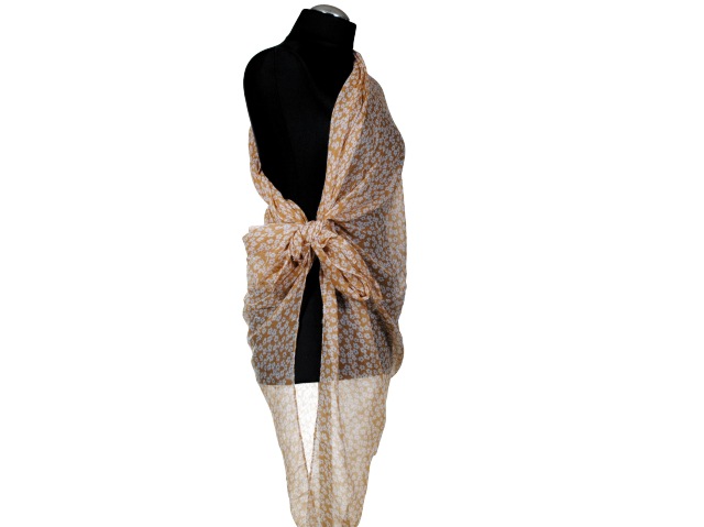 CHUSTA PLAŻOWA PRZEWIEWNE PAREO DROBNE KWIATY - 05 Marka Inna marka