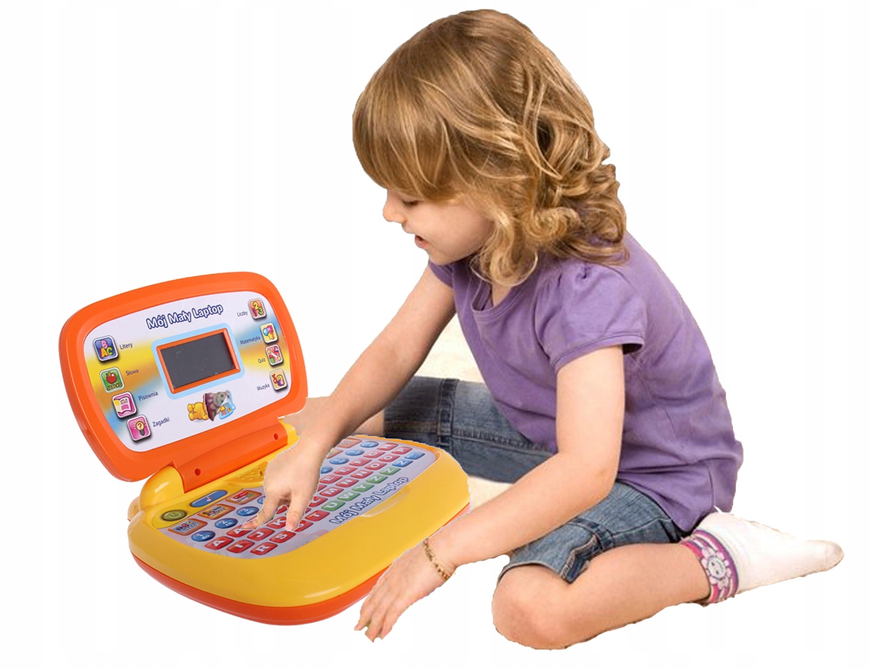 Освітній ноутбук для малюків зі світлодіодним екраном вік дитини 3 роки +