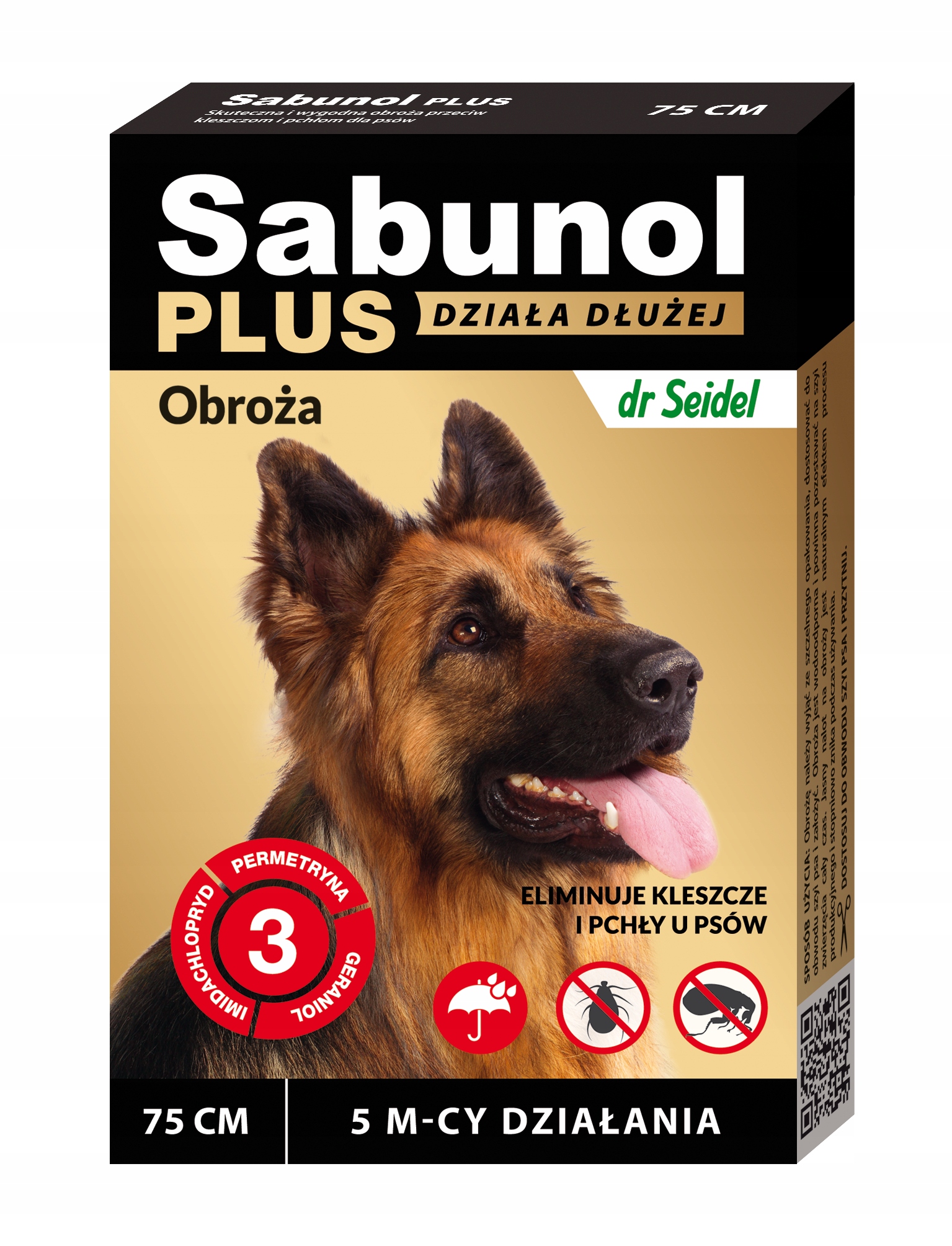 

Sabunol Plus Obroża Na Pchły Kleszcze Dla Psa 75CM