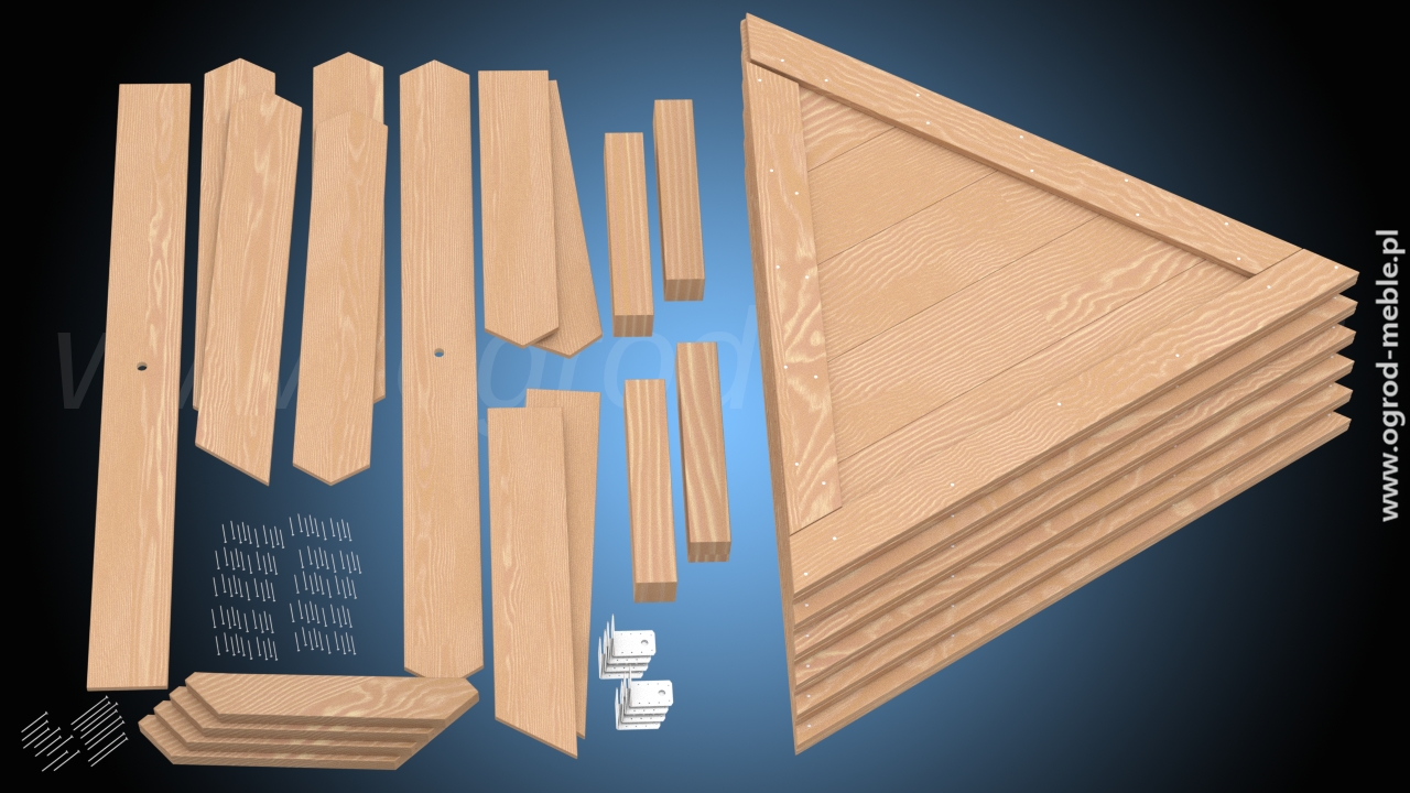 Stół ogrodowy sześciokątny PAWEŁ 226 PRODUCENT EAN (GTIN) 5906124351125