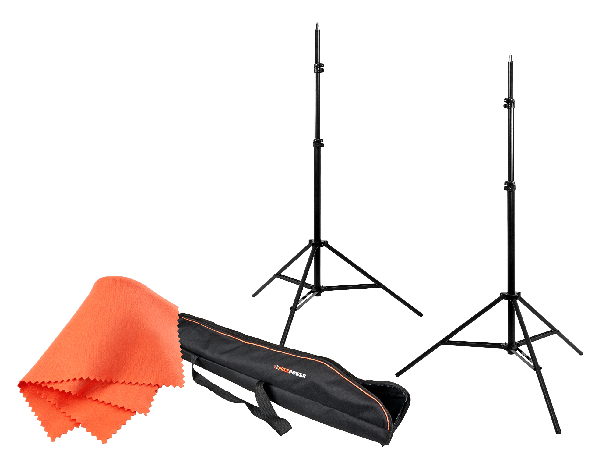 Sada dvou stativů 250 cm s pouzdrem 105 cm