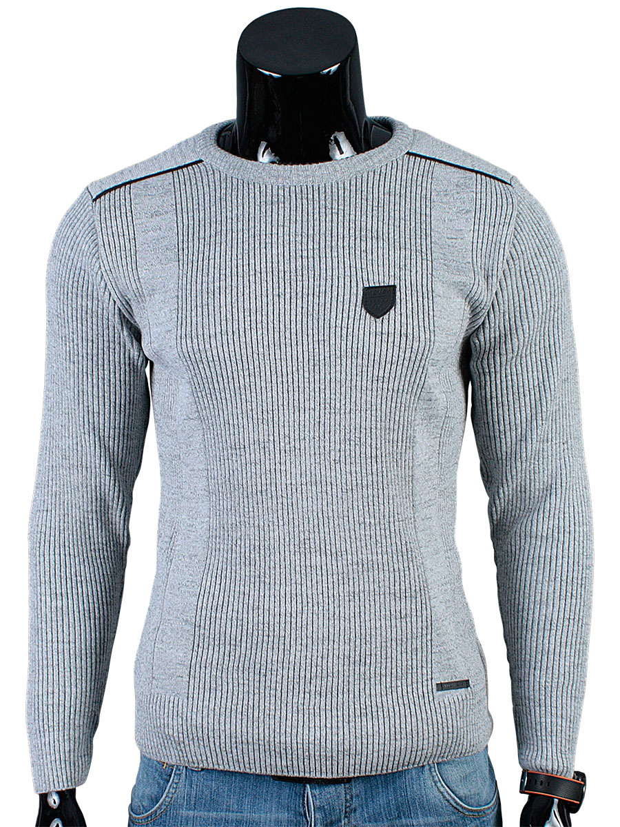 

Sweter Półgolf Slim Łaty N81 Szary_XXL_PRODUKT_PL
