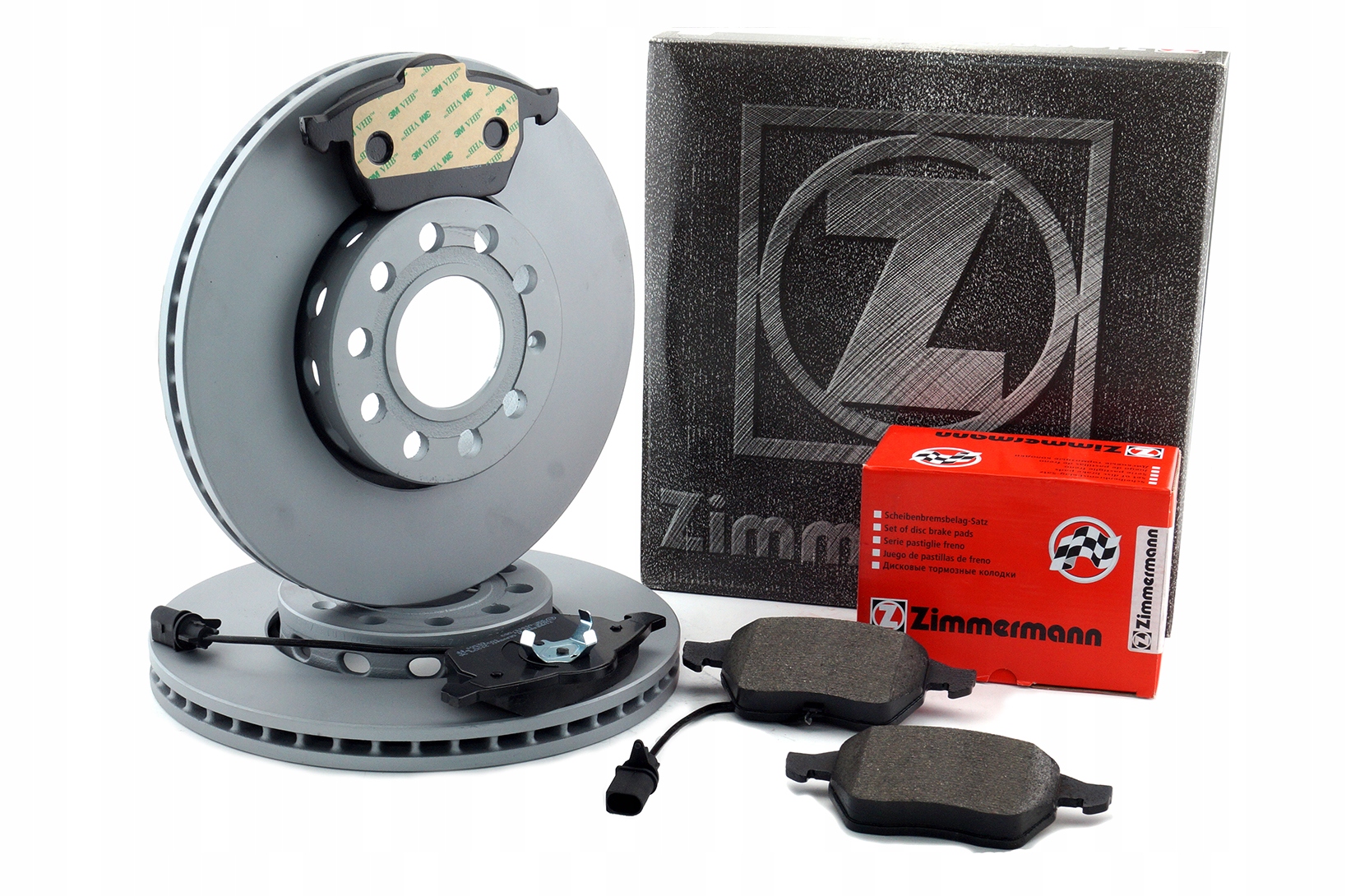 Диски колодки AUDI A4 B7 1.8 T передняя ZIMMERMANN