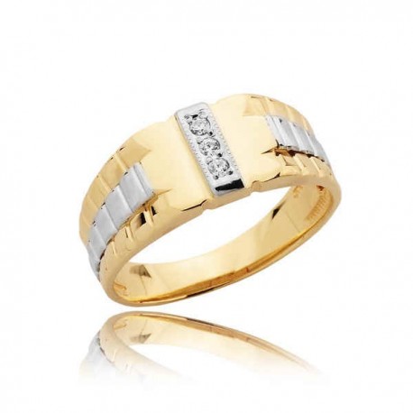 

Sygnet męski s19 z brylantami 0,06ct