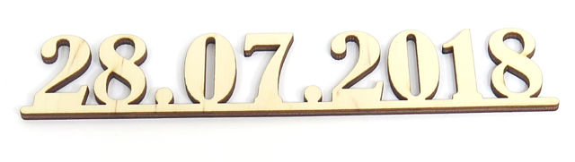 

Scrapki Data Ze Sklejki 7cm Decoupage Ozdoba EV20
