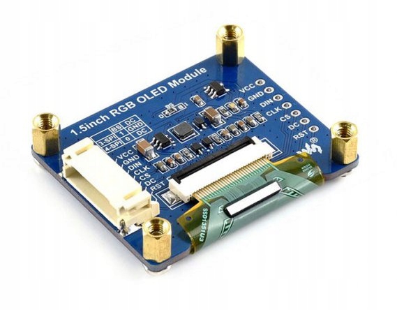 OLED 1.5" RGB , 16-bit high color SPI Kod producenta WaveShare