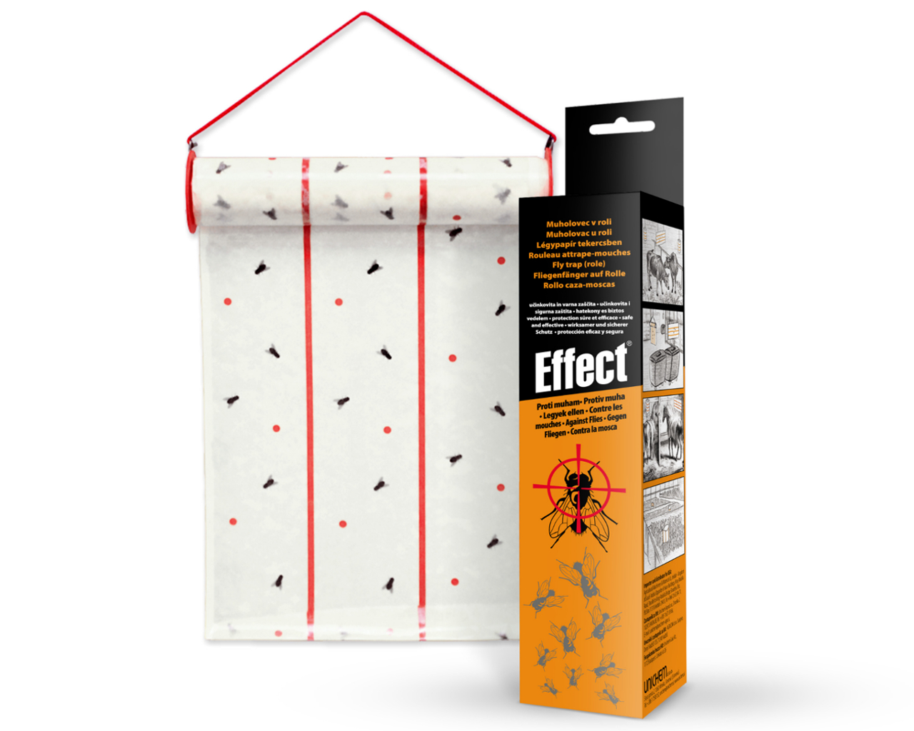 LEP PUŁAPKA NA MUCHY OWADY W ROLCE KLEJ EFFECT 10M Rodzaj pułapka