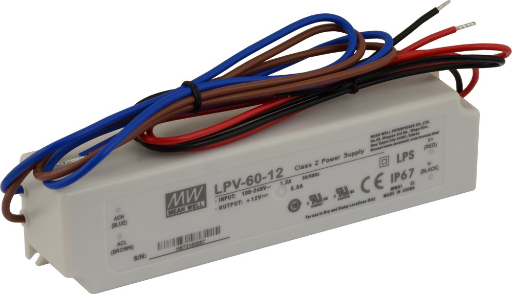 

Zasilacz MeanWell LPV-60-12 12V DC 5A 60W IP67