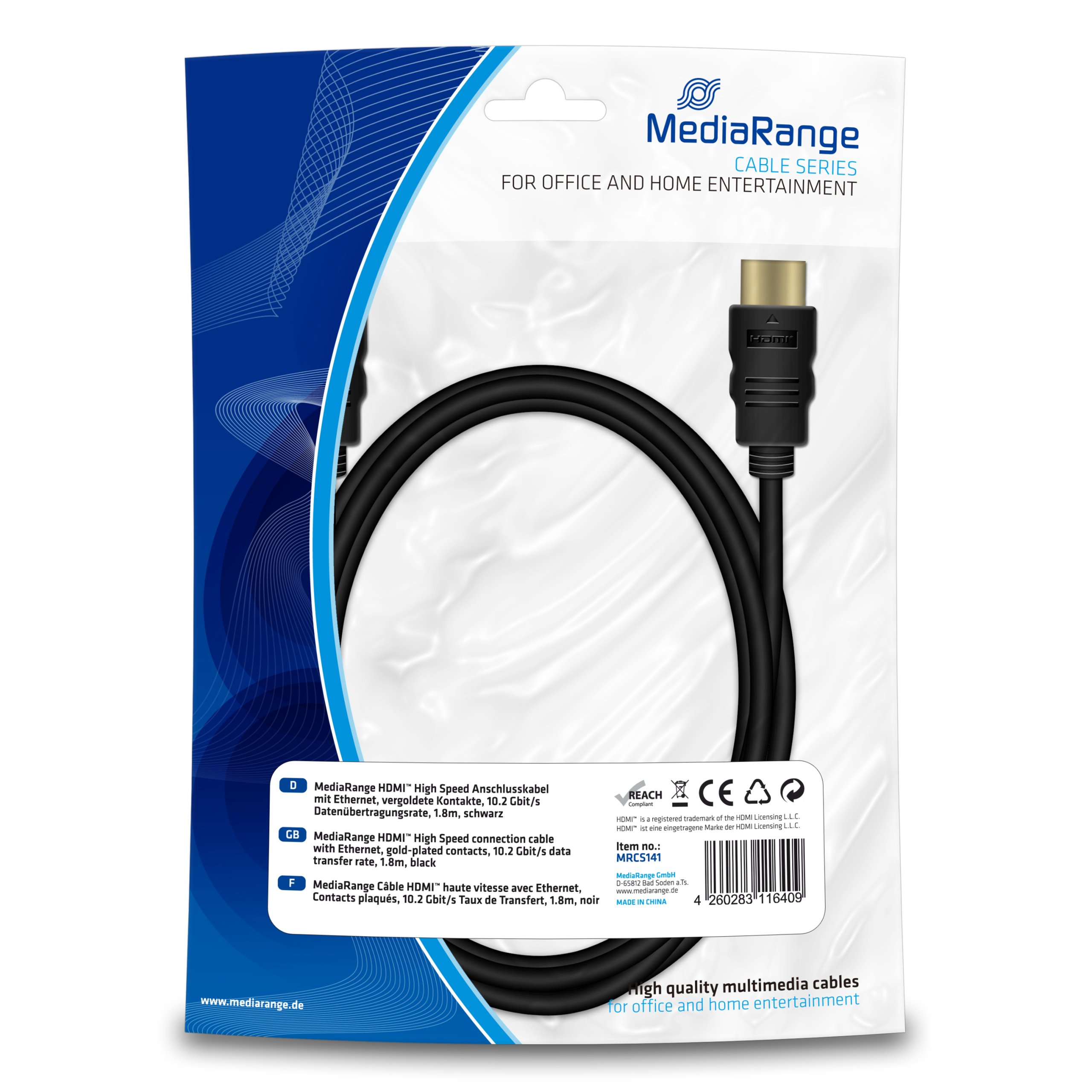 

Kabel Hdmi - Hdmi 1,8m Full Hd