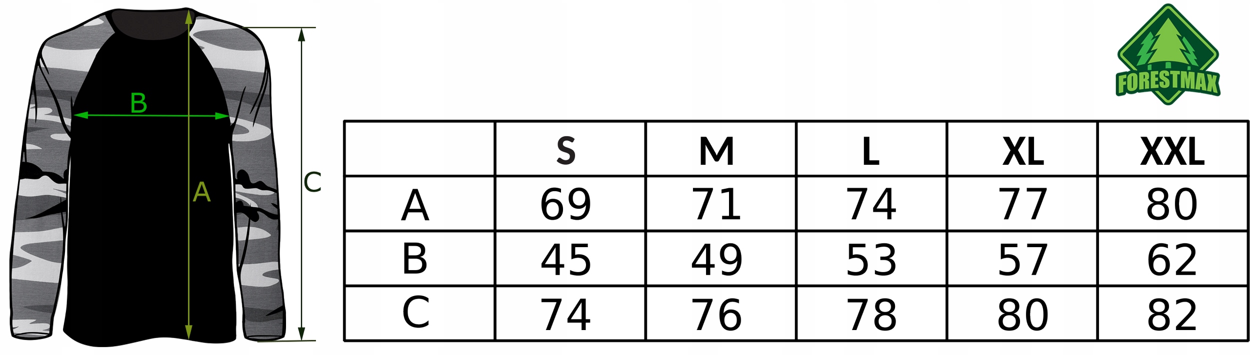 FORESTMAX TREKINGOWA KOSZULKA MODNY wz. URBAN CAMO Wzór dominujący moro