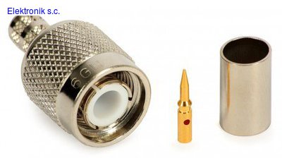 WTYK TNC METALOWY NA KABEL 59U ZACISKANY VITALCO