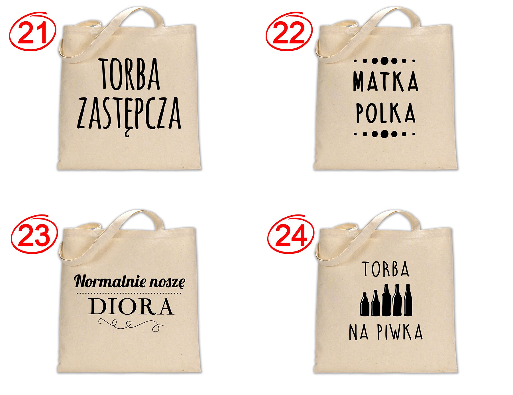 TORBA BAWEŁNA TOREBKA EKO PŁÓCIENNA NAPISY NADRUK Styl miejski