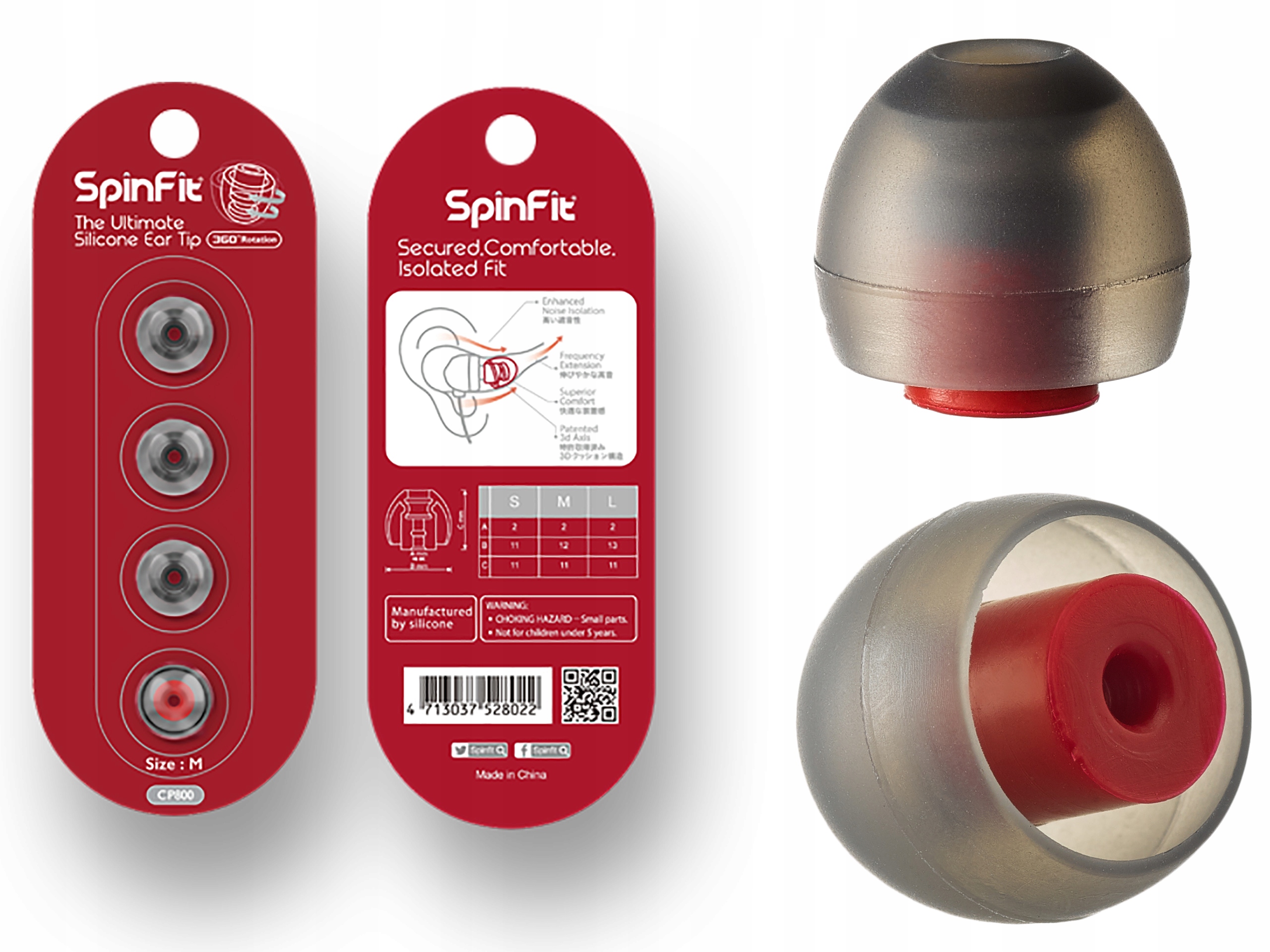 

SpinFit CP800-M Profesjonalne Nakładki - 2 Pary !